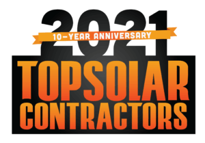 2021 Top Solar Contractors Graphic